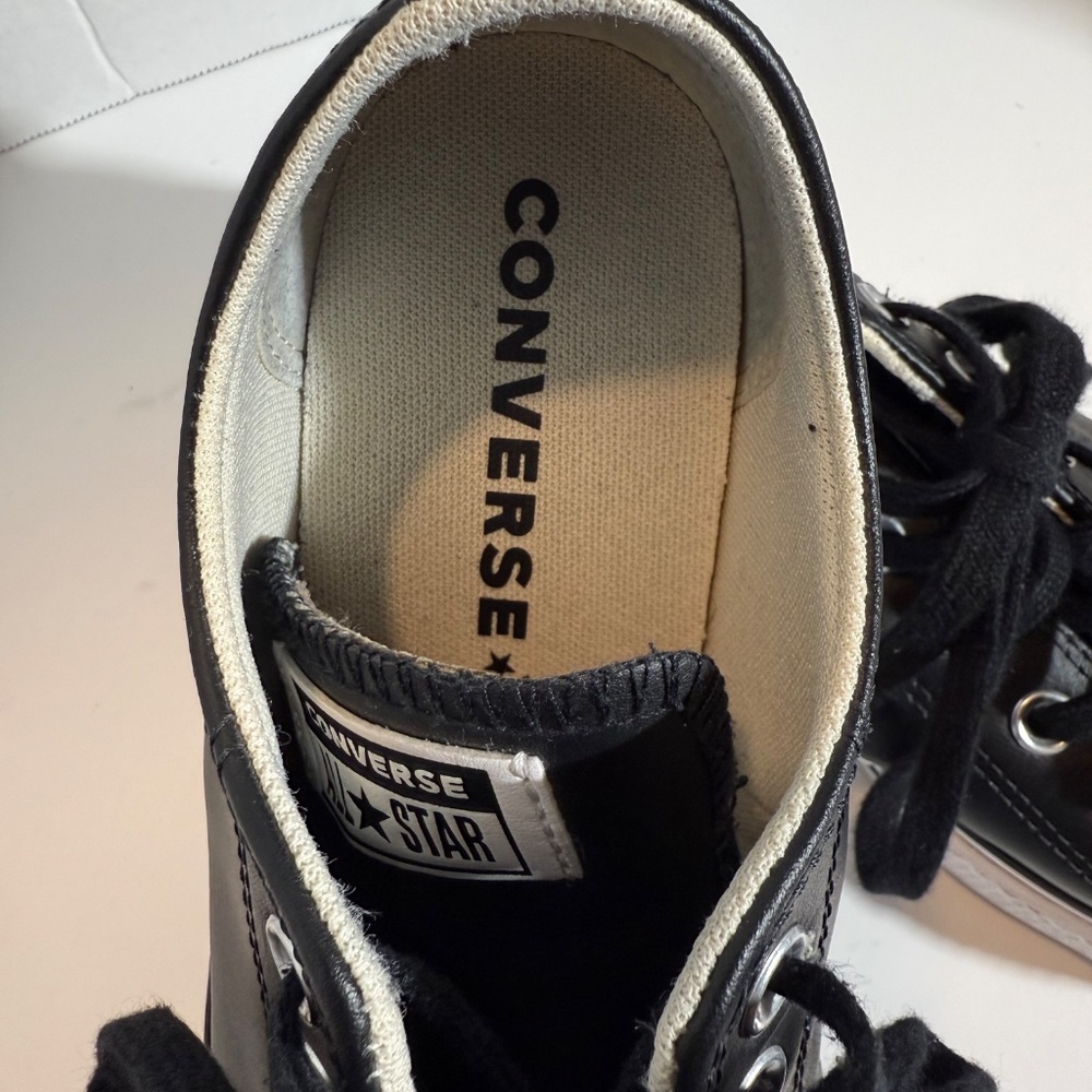 Converse Chuck Taylor All Star Lift Platform Leather Sneakers - Picture 2 of 7